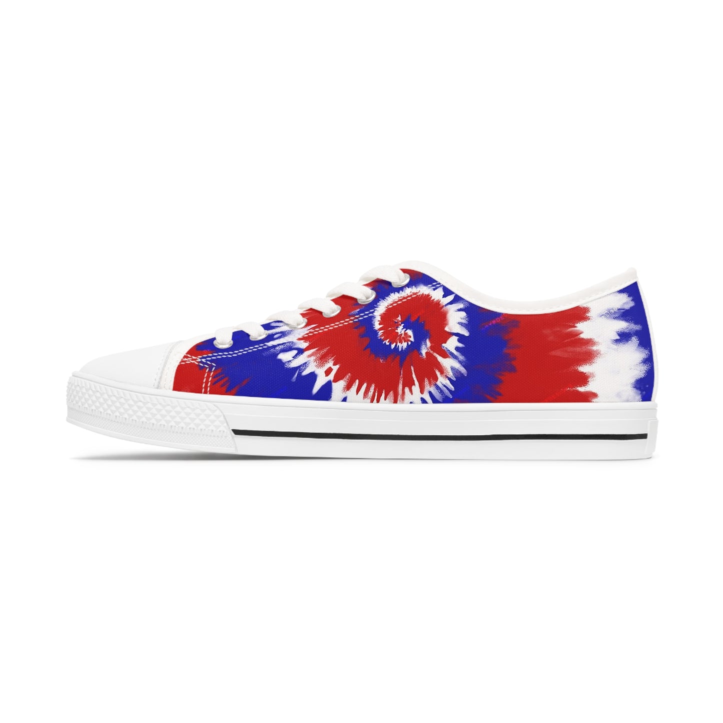 RED WHITE BLUE Women's Low Top Sneakers