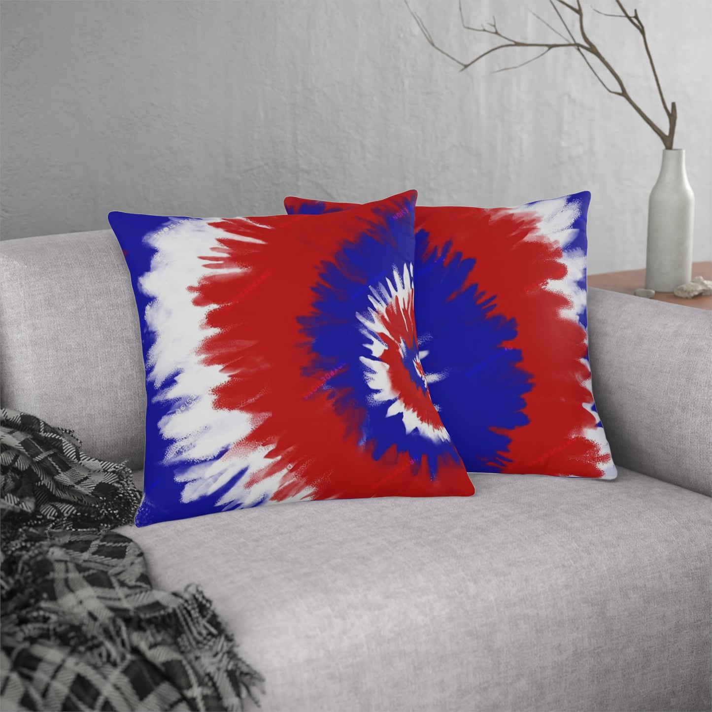 Red White and Blue Waterproof Pillows