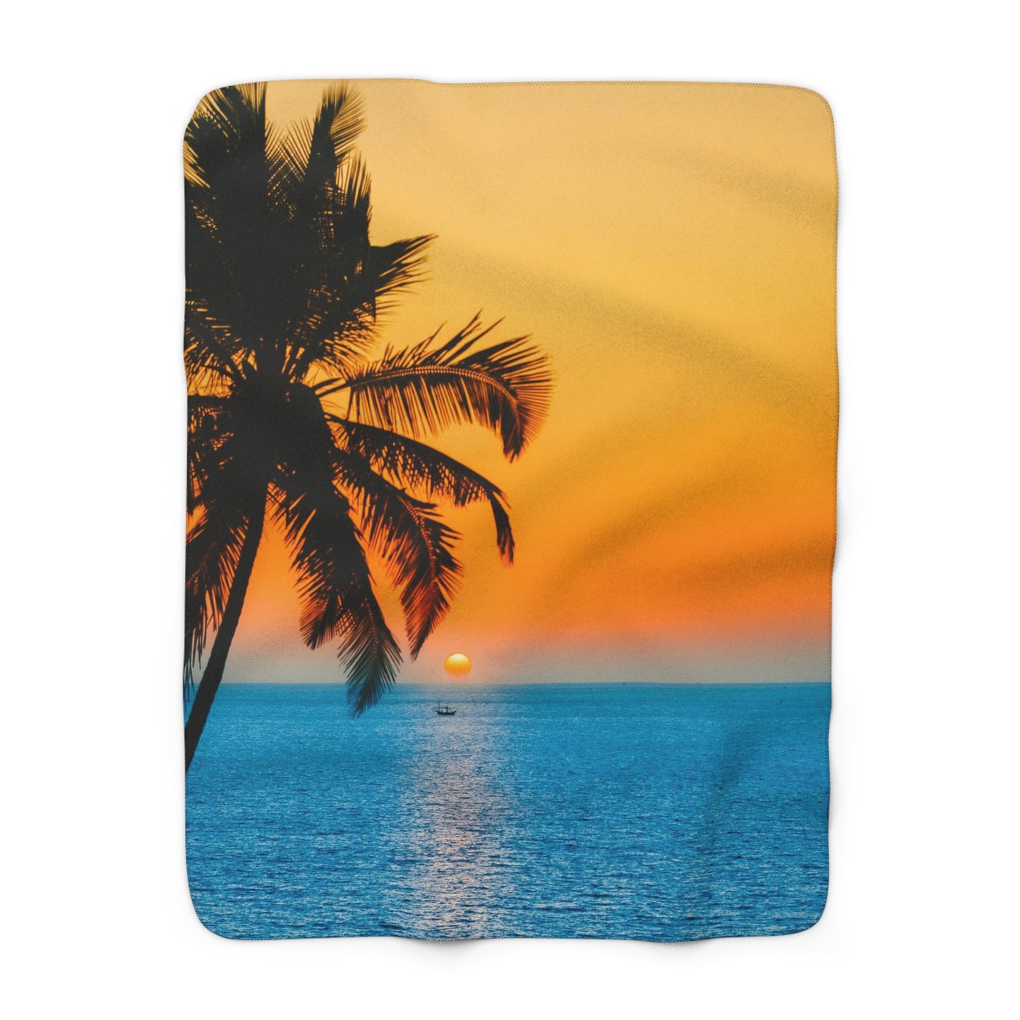 Sunset Sherpa Fleece Blanket