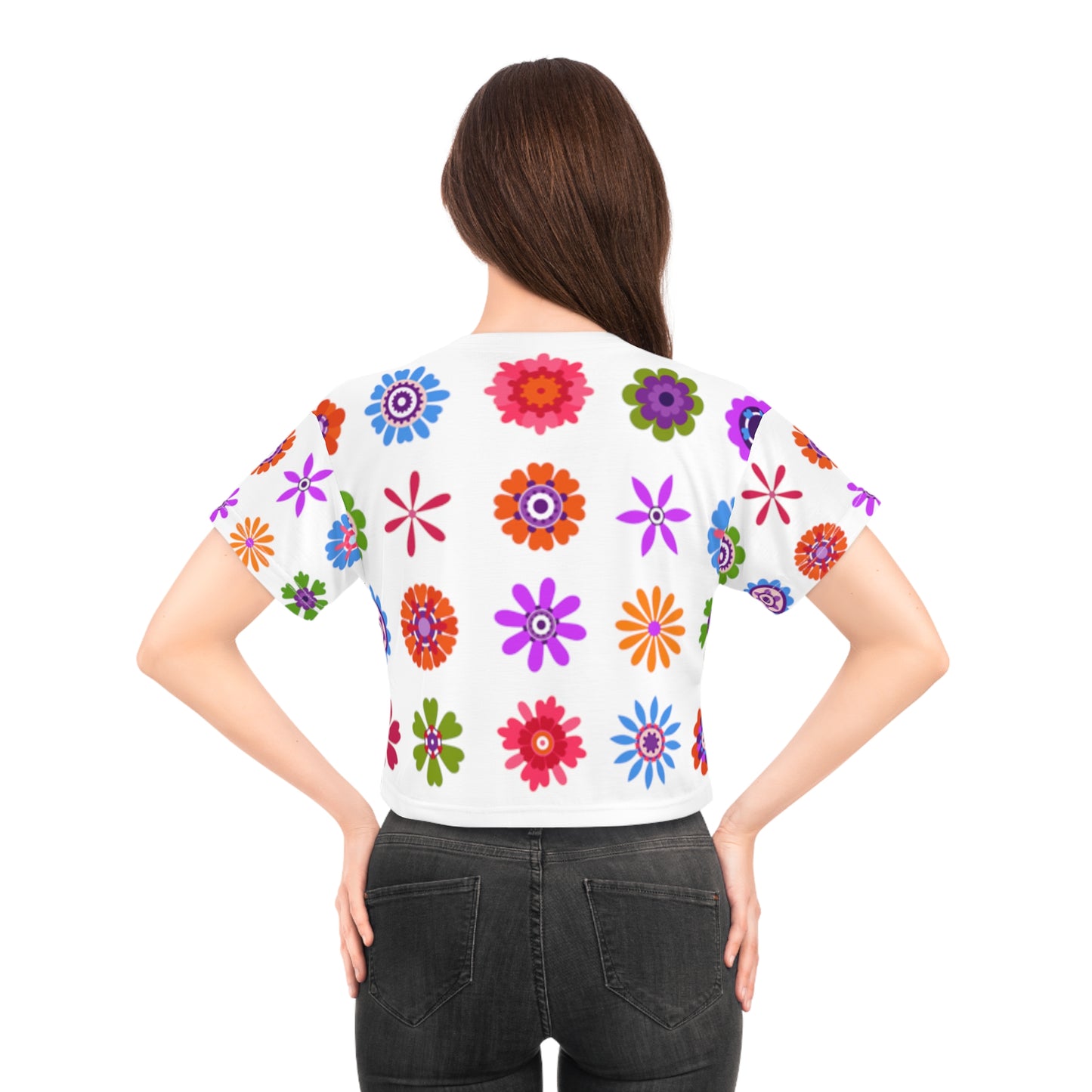 FUNKY FLOWER Crop Tee