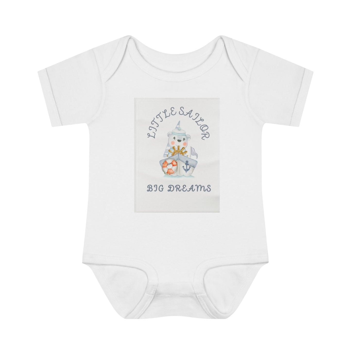 Infant Baby Rib Sailor Bodysuit