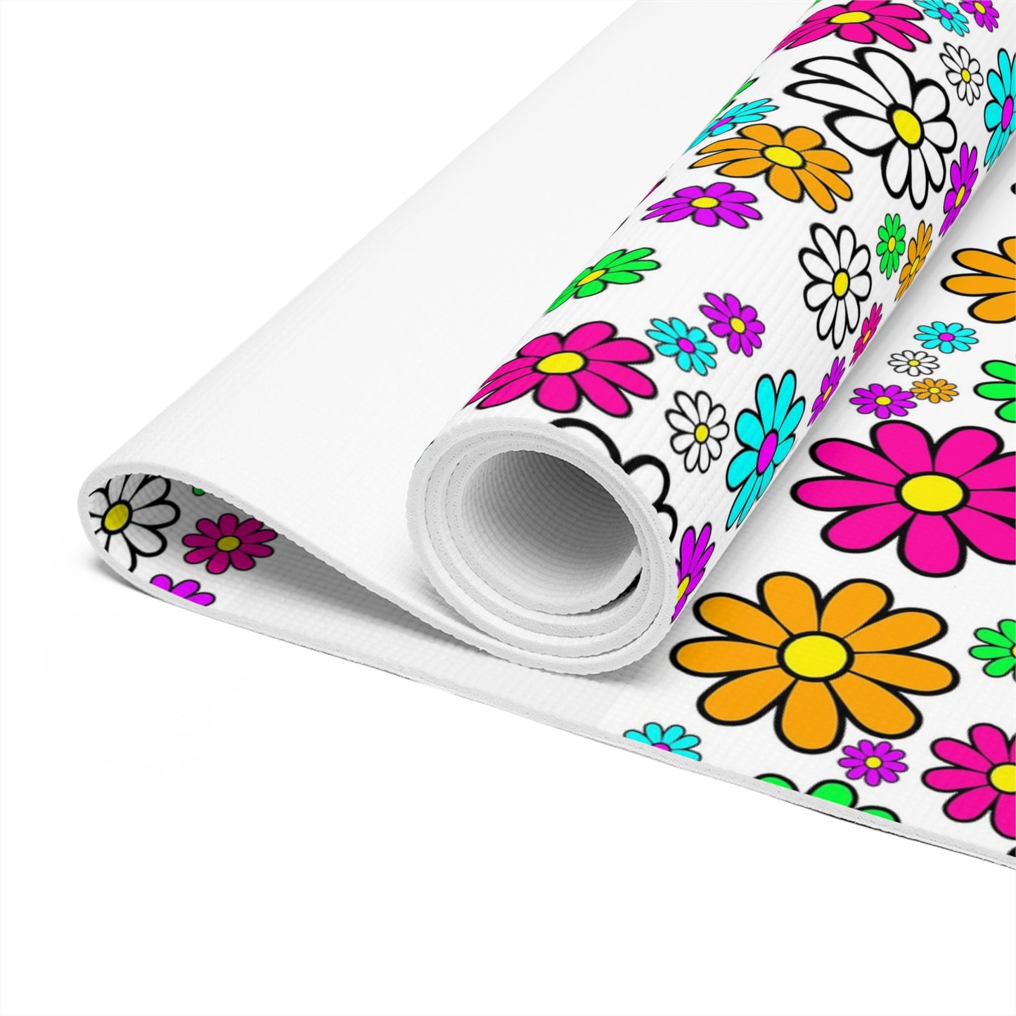 FUNKY FLOWER Foam Yoga Mat