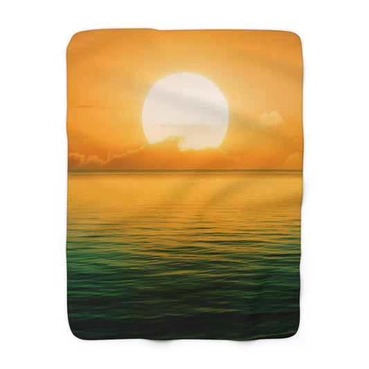 Sherpa Fleece Blanket Sunset