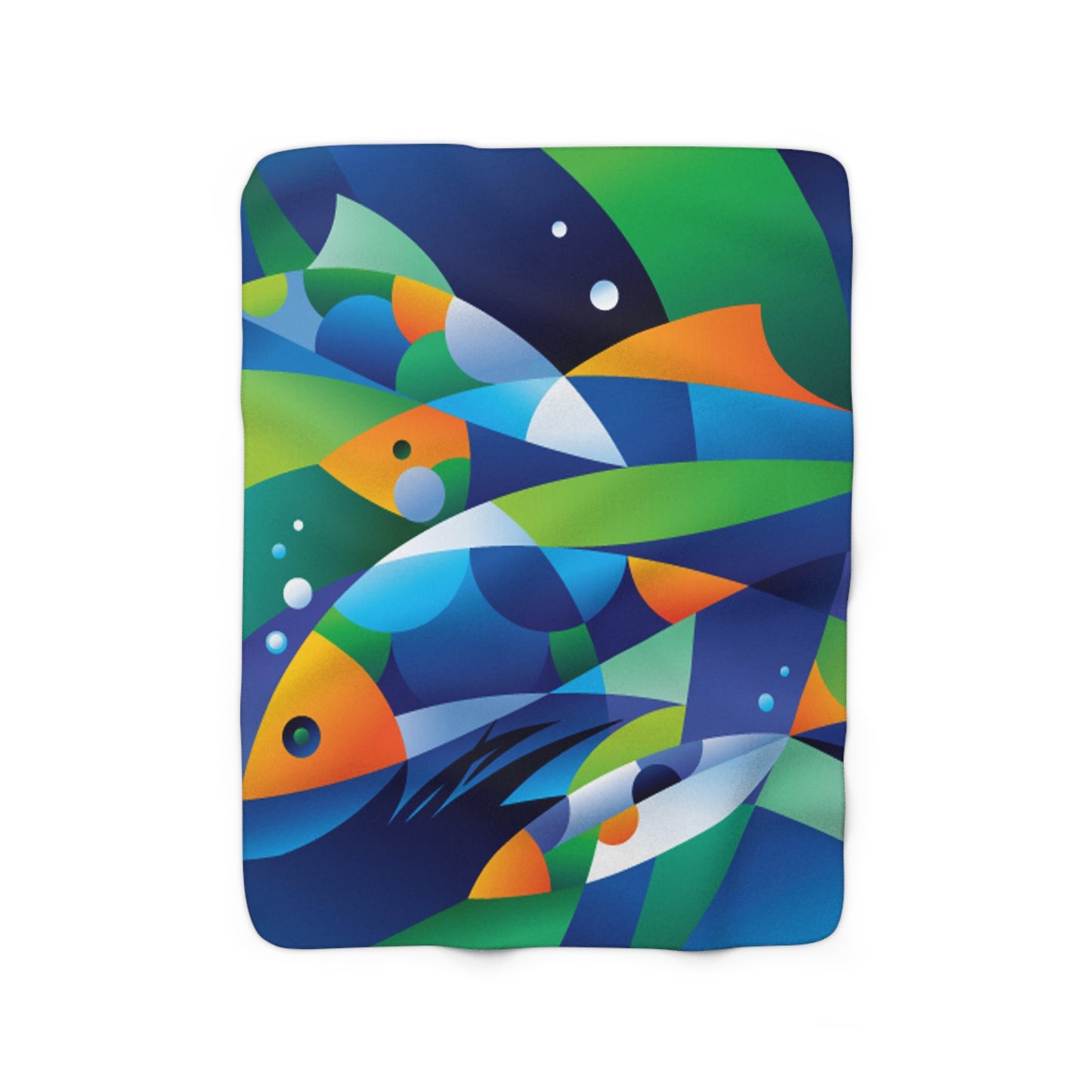 BLUE FISH Sherpa Fleece Blanket