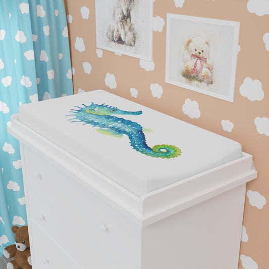 Seahorse Baby Changing Pad Cover