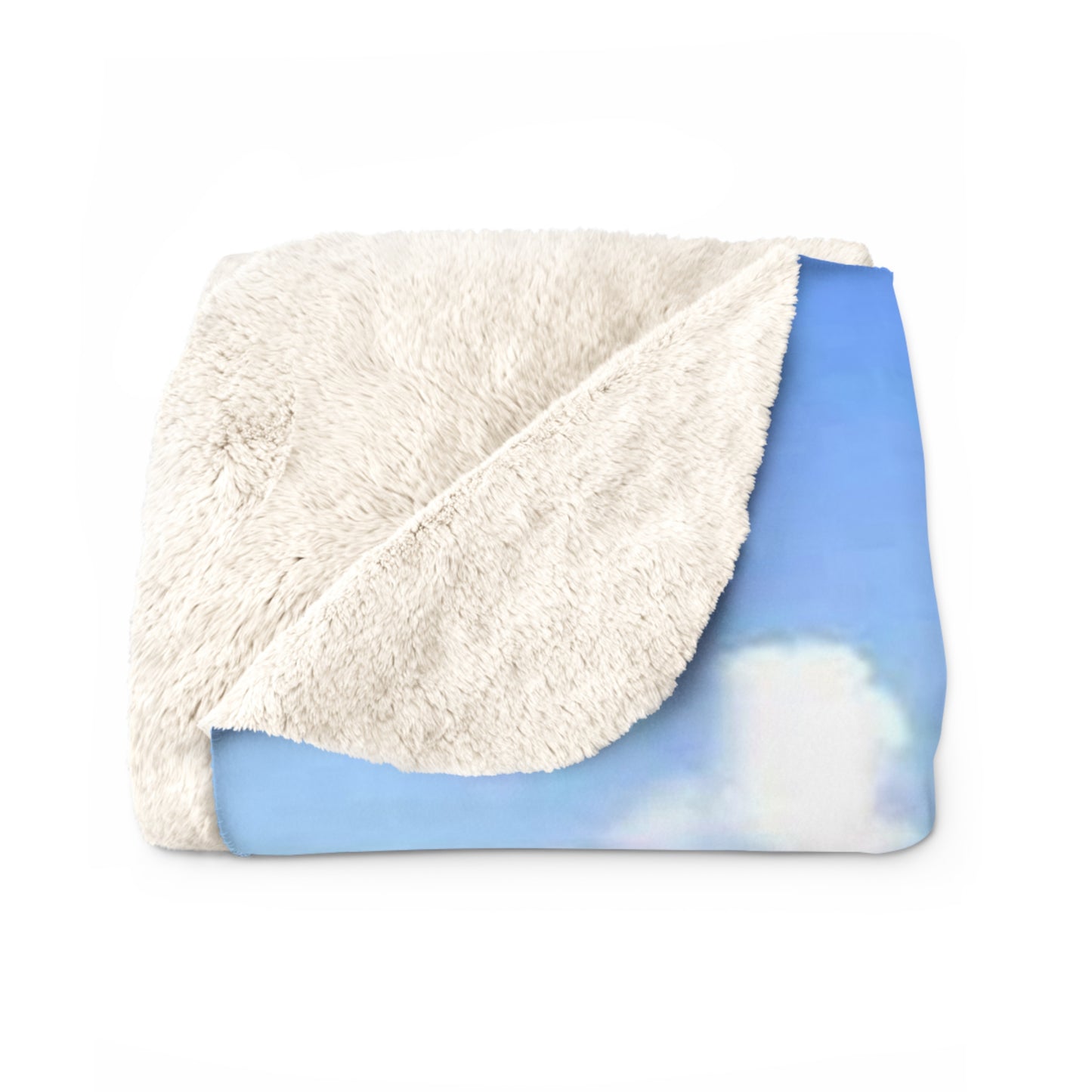 Sherpa Fleece Blanket Turquoise Water