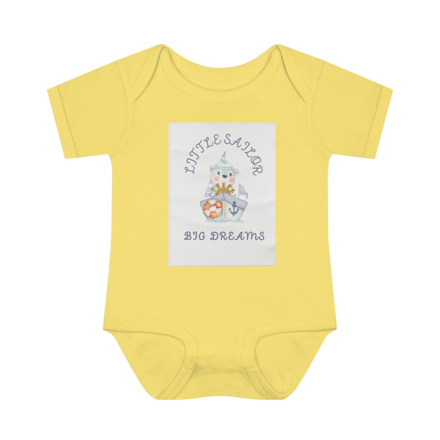 Infant Baby Rib Sailor Bodysuit