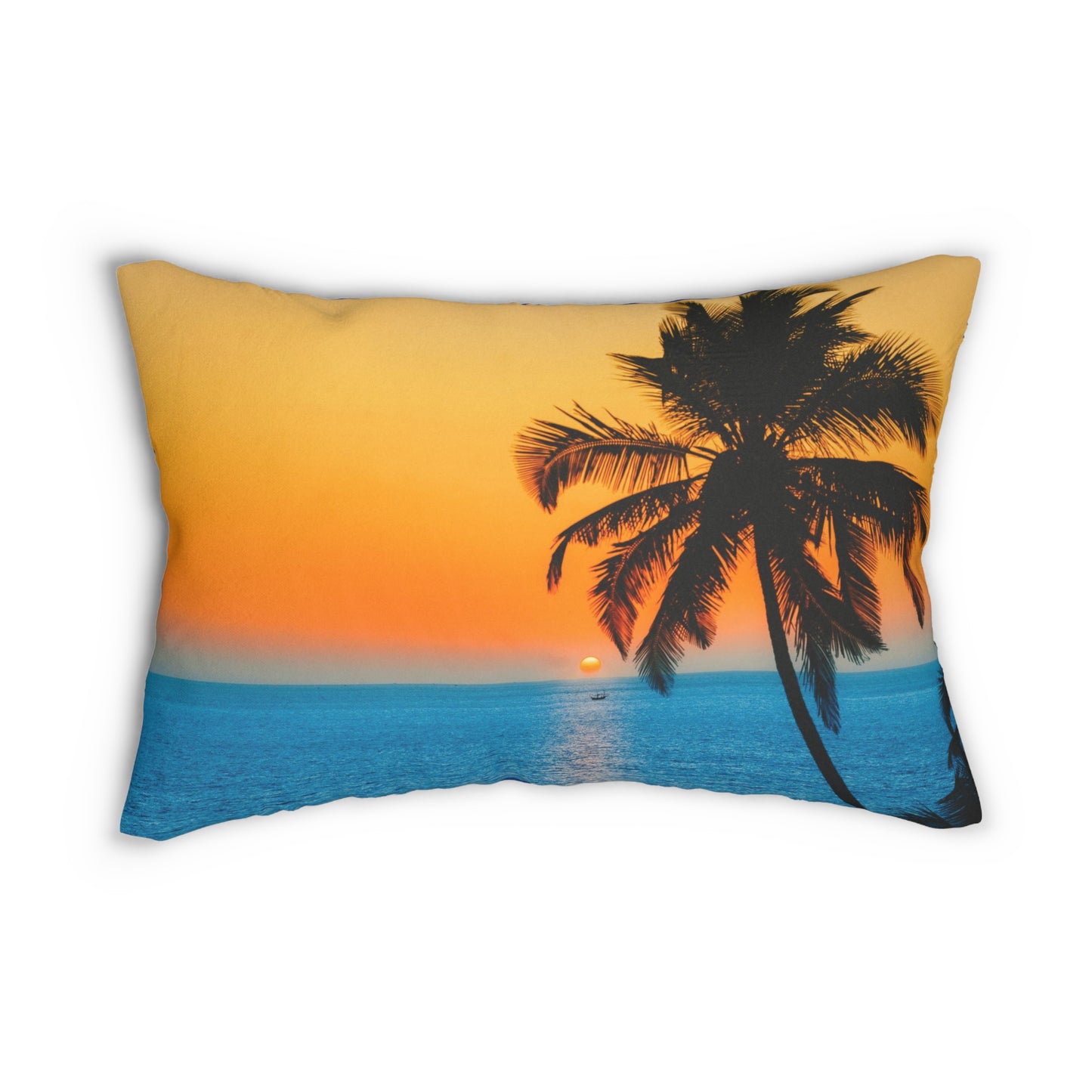 PALM TREE Spun Polyester Lumbar Pillow