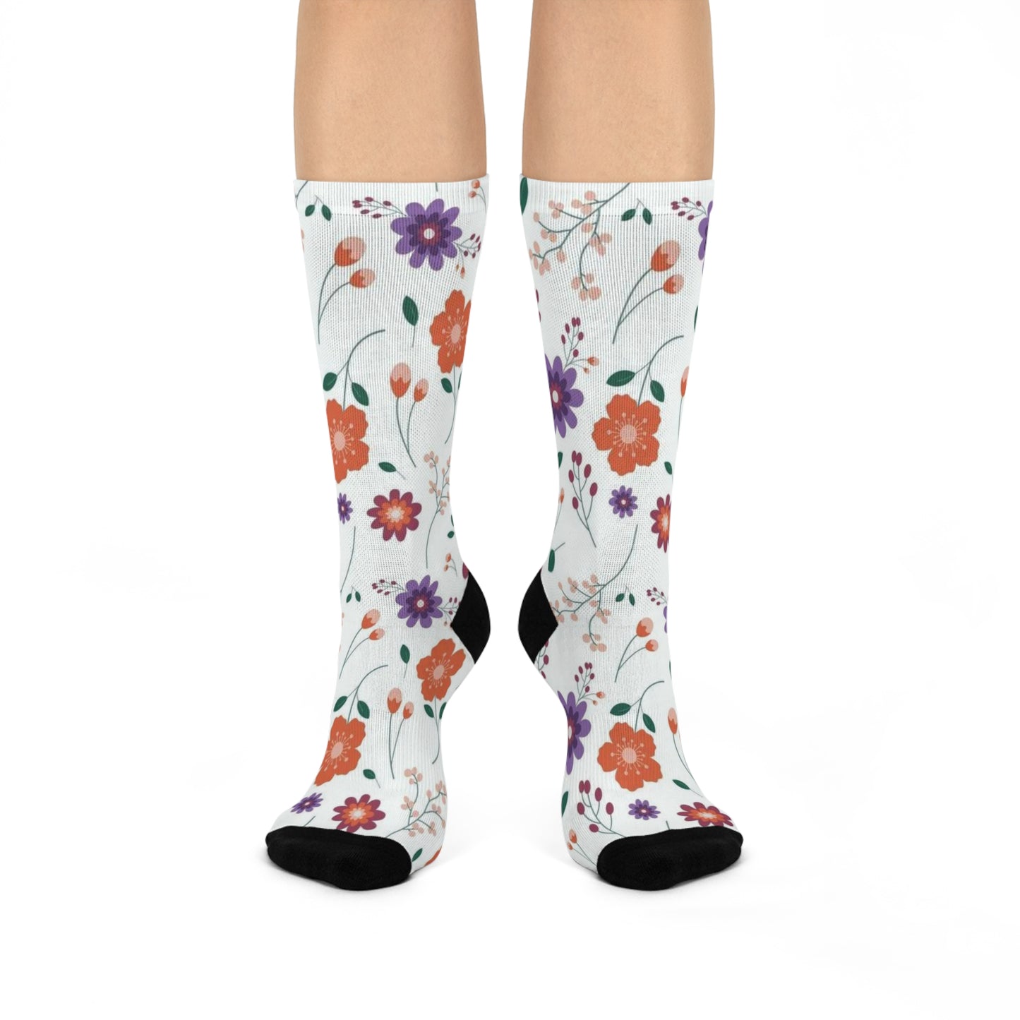 FLOWER Cushioned Crew Socks