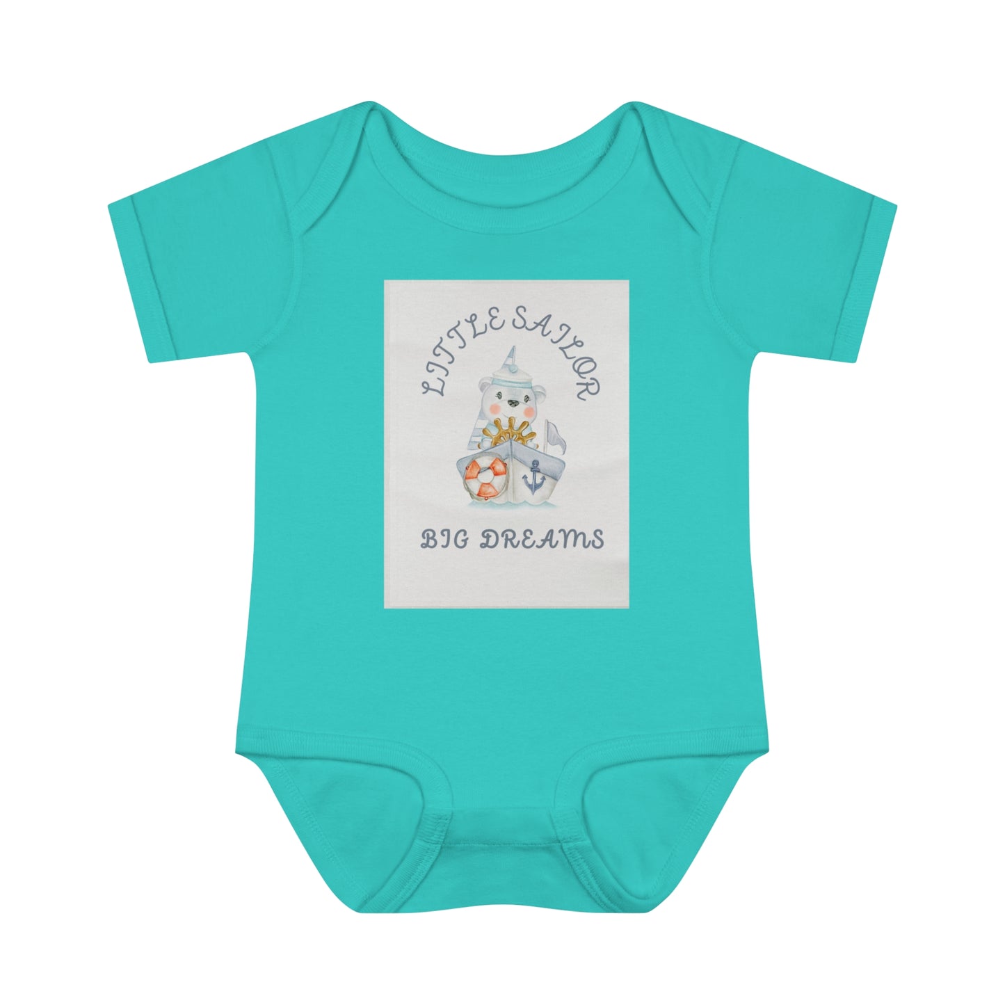 Infant Baby Rib Sailor Bodysuit