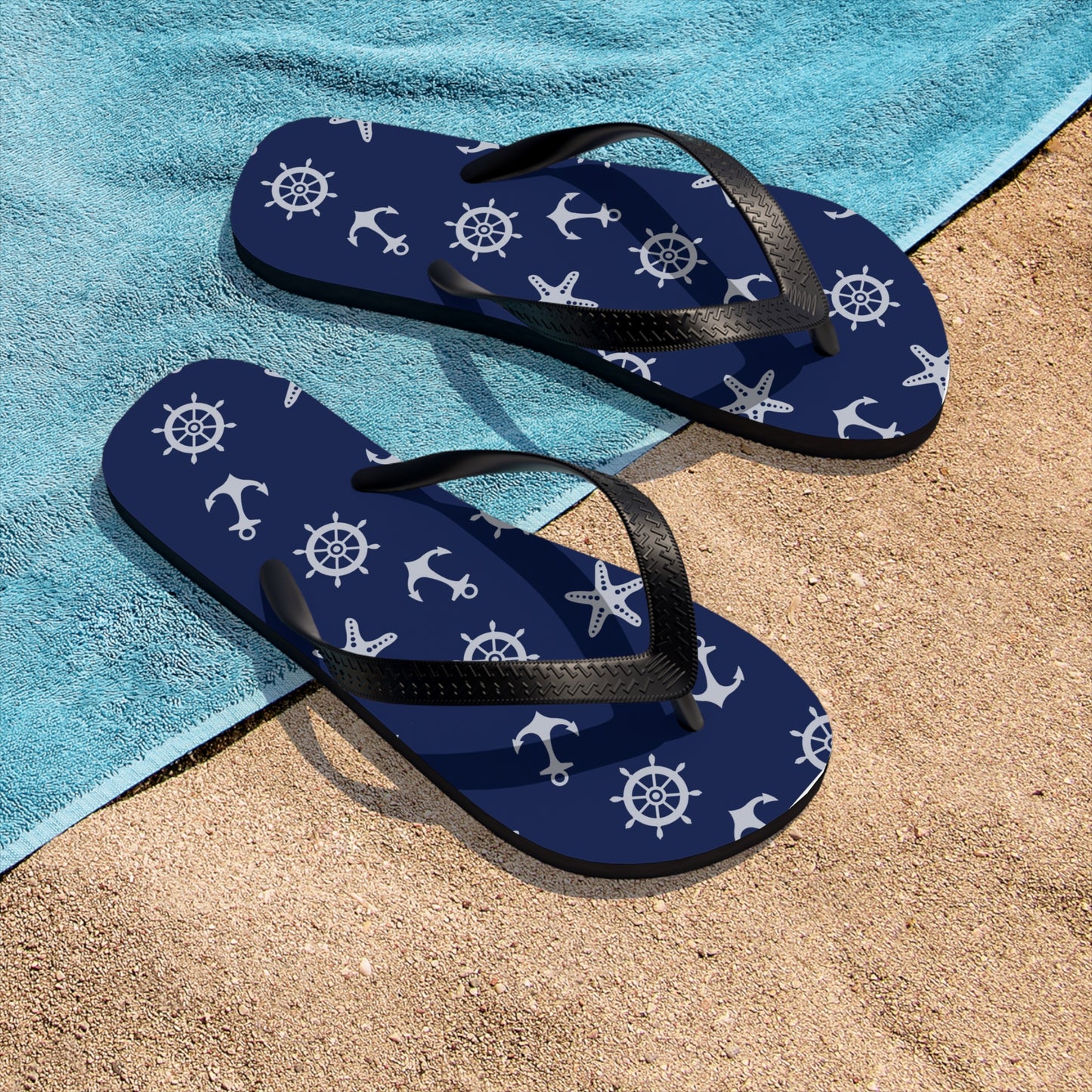 Unisex Anchor designed Flip-Flops