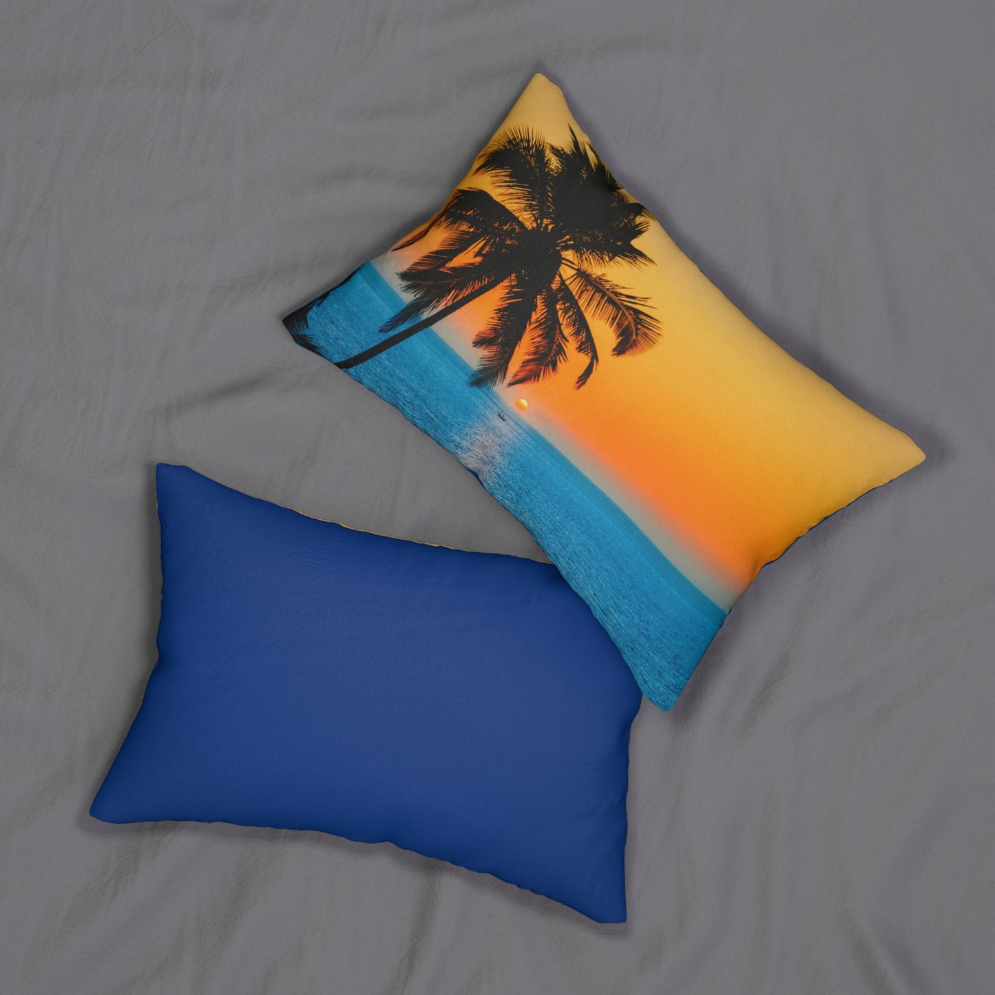 PALM TREE Spun Polyester Lumbar Pillow