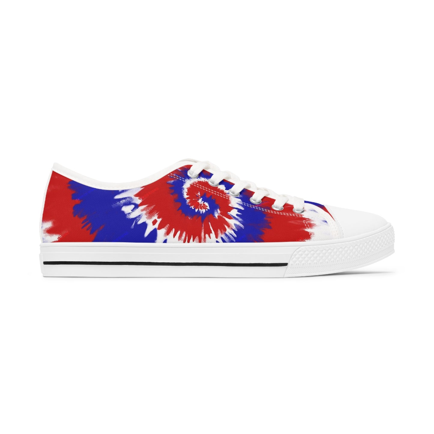 RED WHITE BLUE Women's Low Top Sneakers