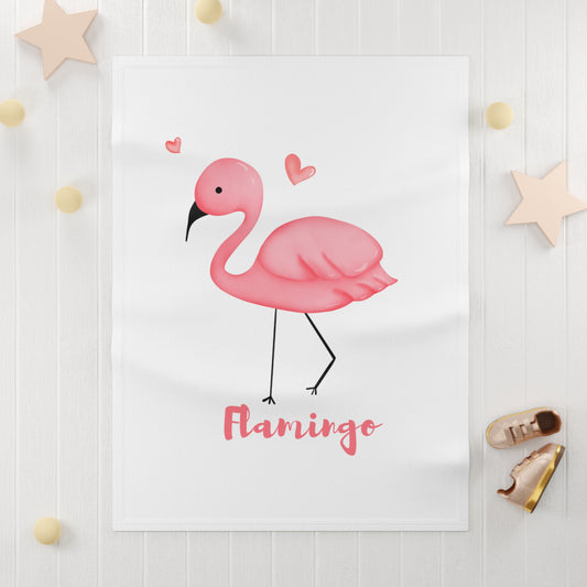 FLAMINGO Soft Fleece Baby Blanket