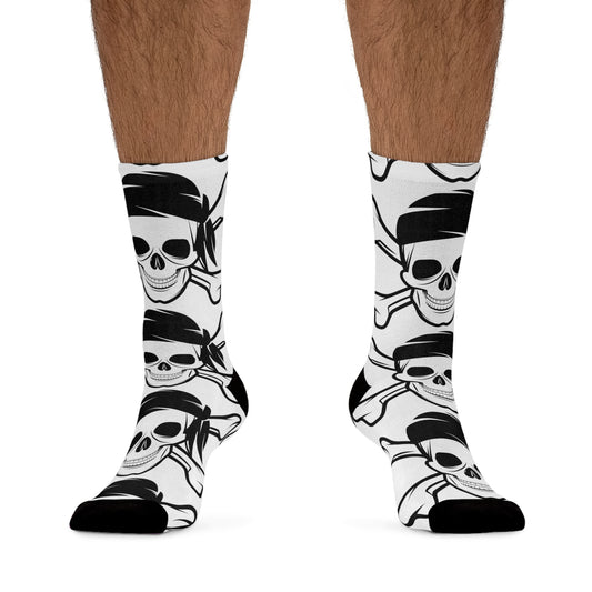 SKULL AND CROSS Recycled Poly Socks