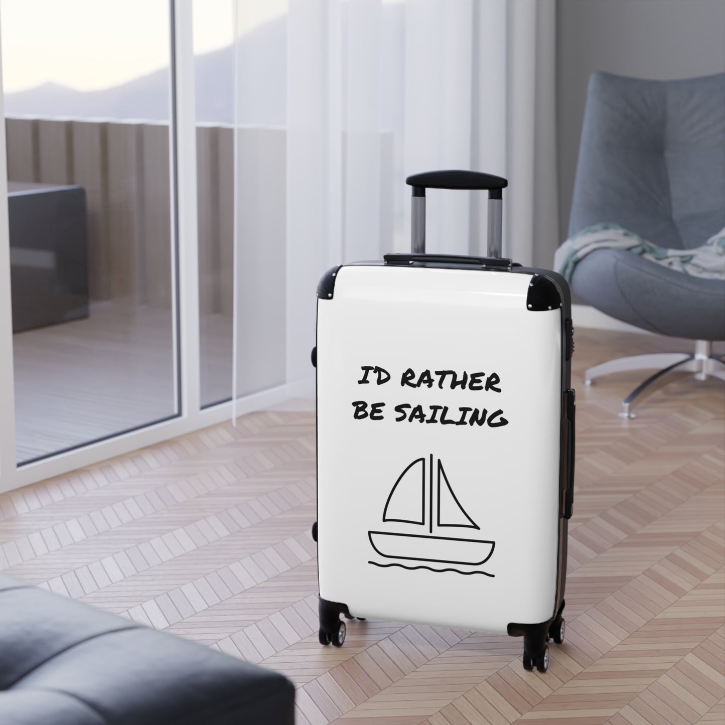 I'D RATHER BE SAILING Suitcase