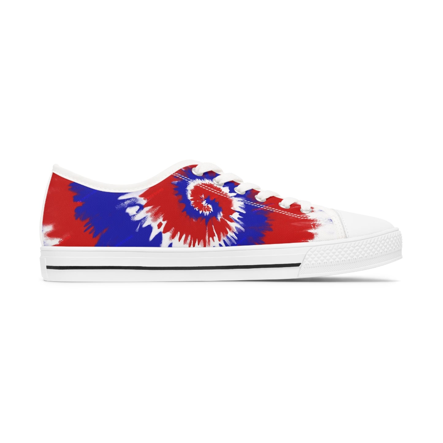 RED WHITE BLUE Women's Low Top Sneakers