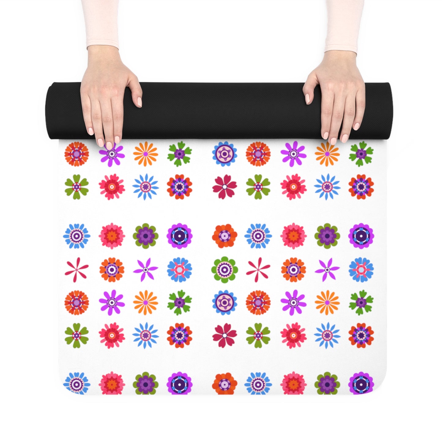 FLOWER Rubber Yoga Mat