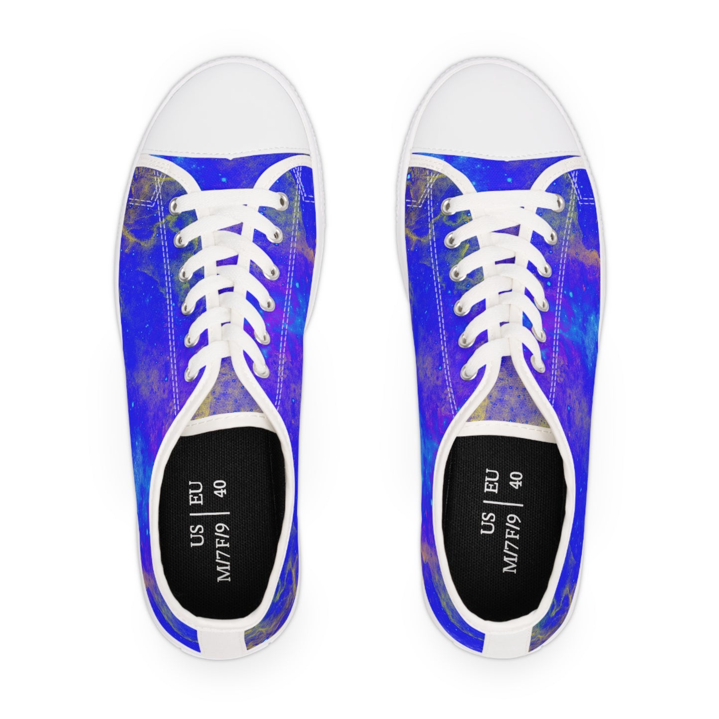 GALAXY BLUE Women's Low Top Sneakers