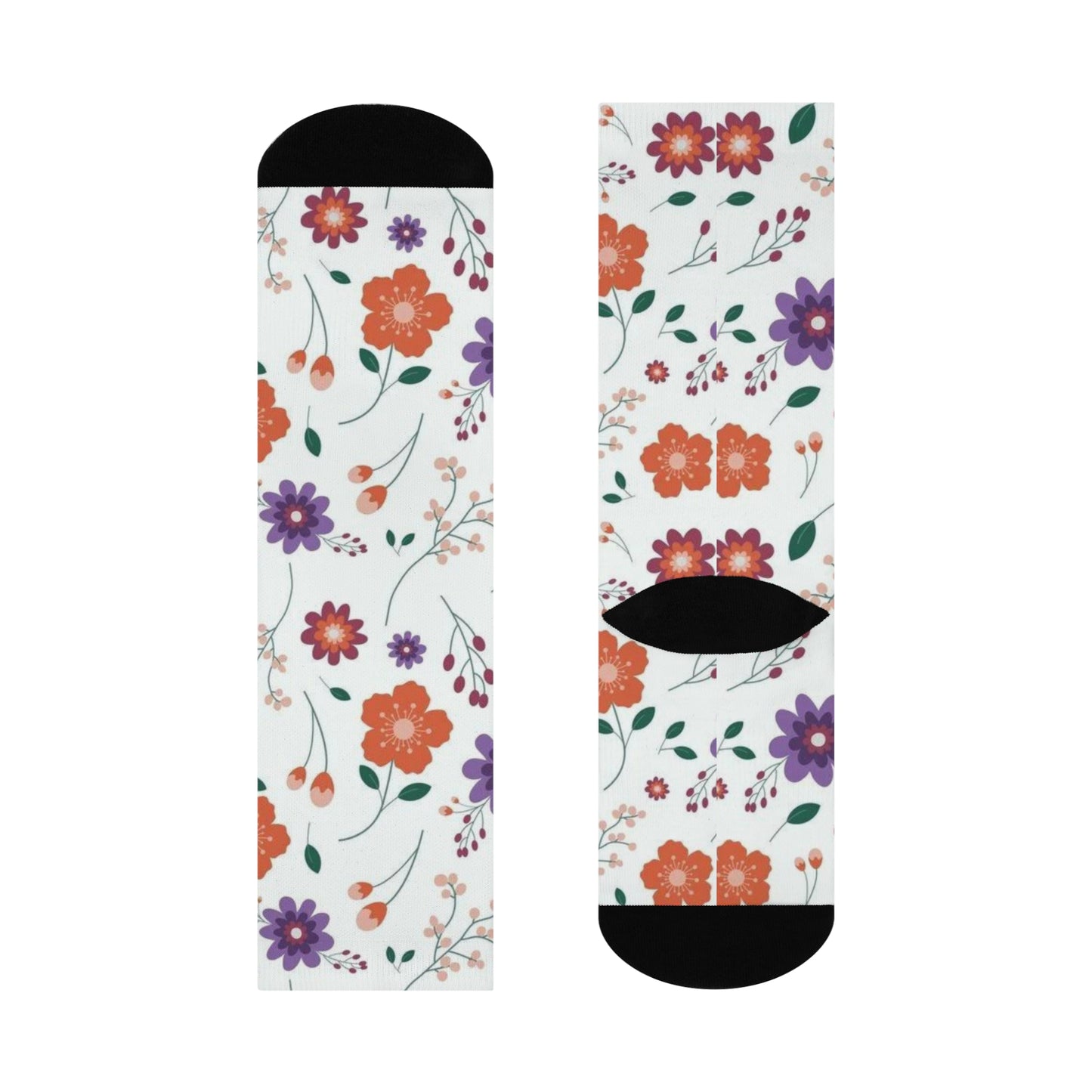 FLOWER Cushioned Crew Socks