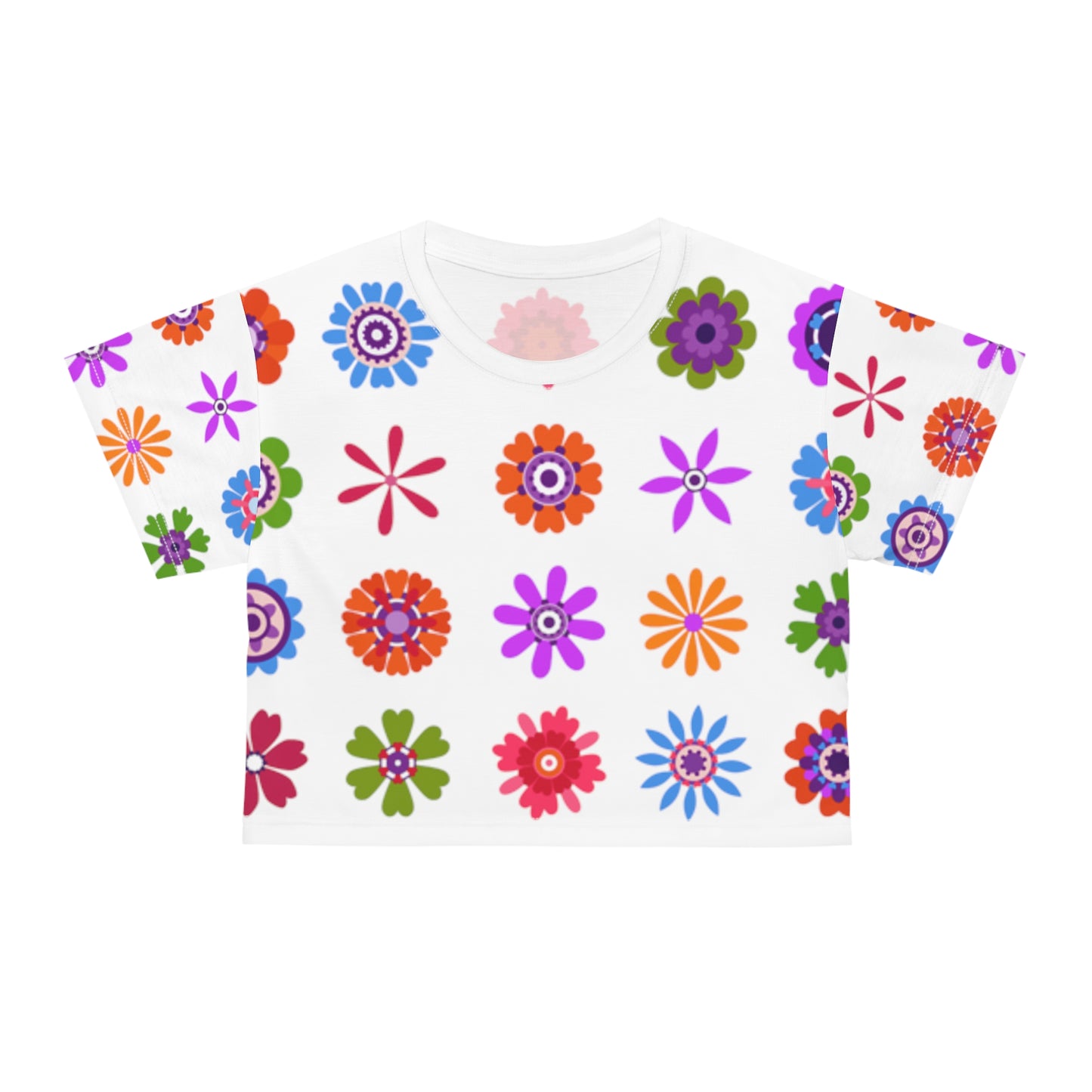 FUNKY FLOWER Crop Tee