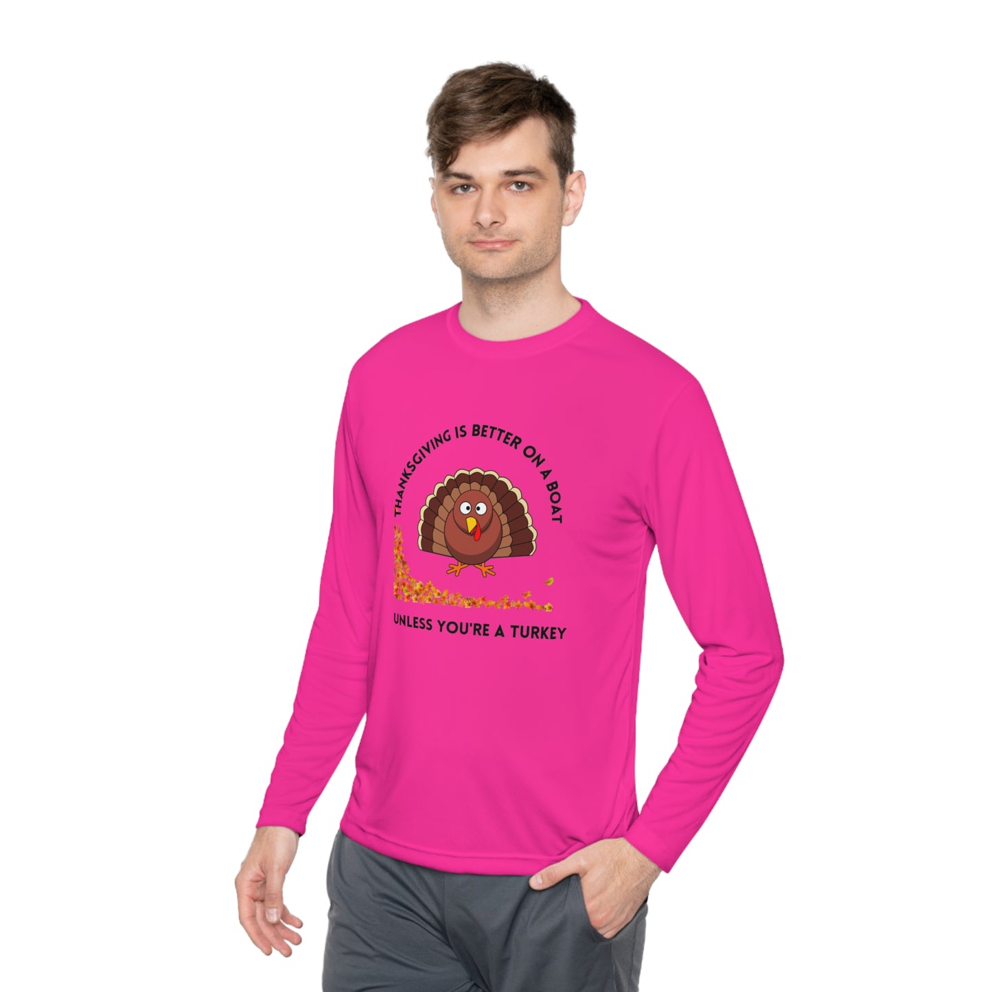 Thanksgiving Unisex Lightweight Long Sleeve Tee