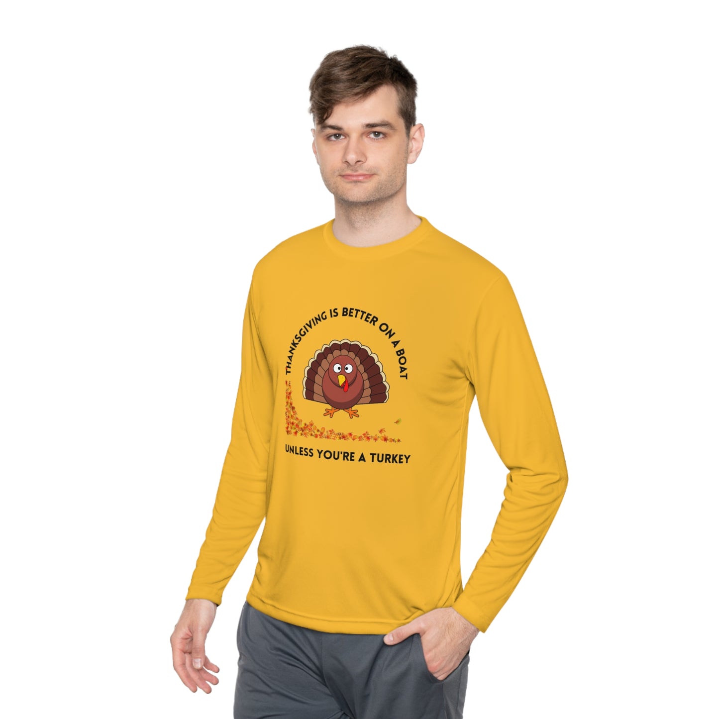 Thanksgiving Unisex Lightweight Long Sleeve Tee