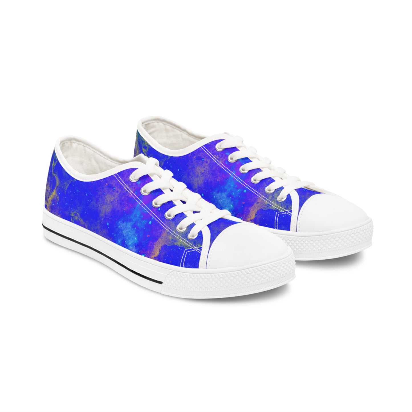 GALAXY BLUE Women's Low Top Sneakers