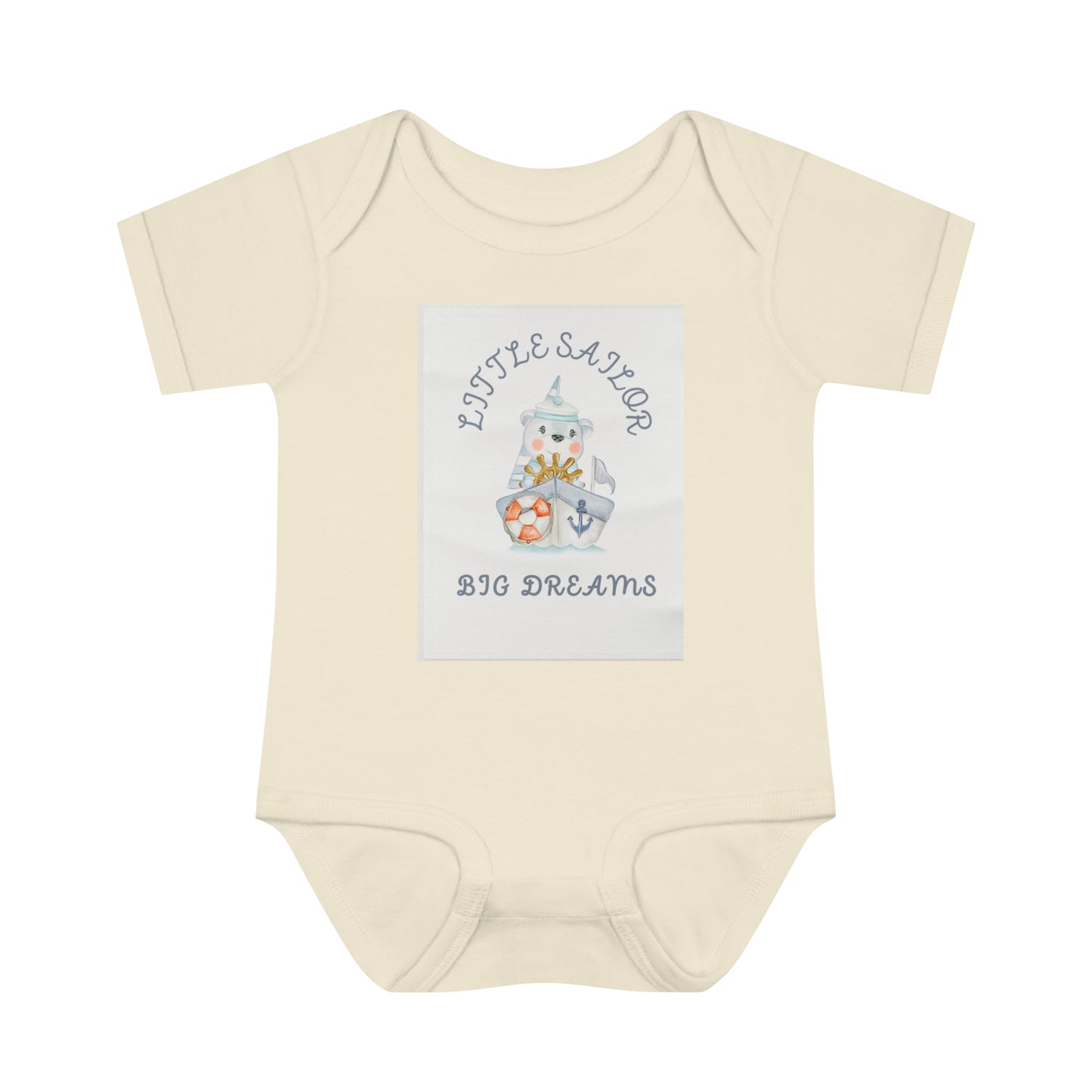 Infant Baby Rib Sailor Bodysuit