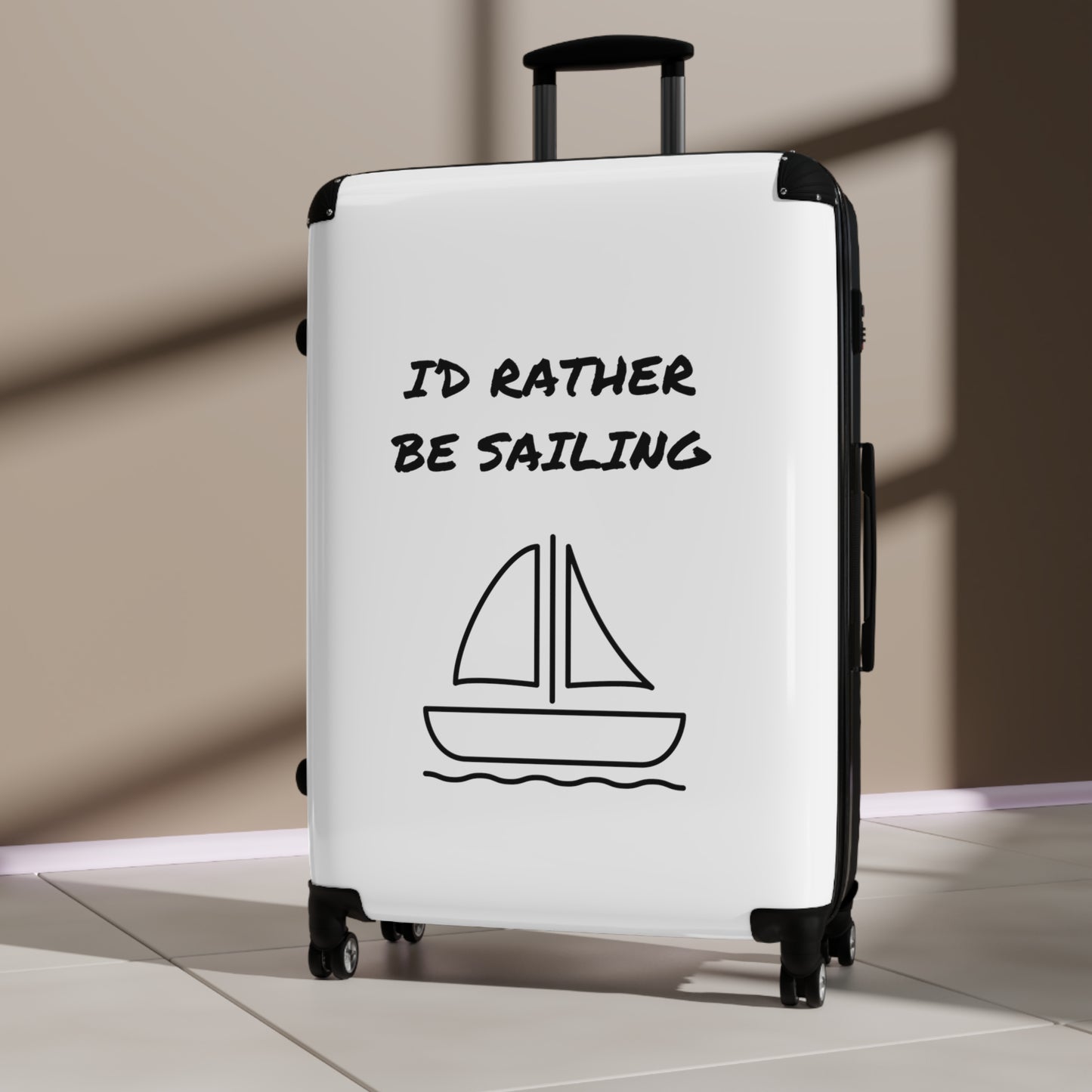 I'D RATHER BE SAILING Suitcase