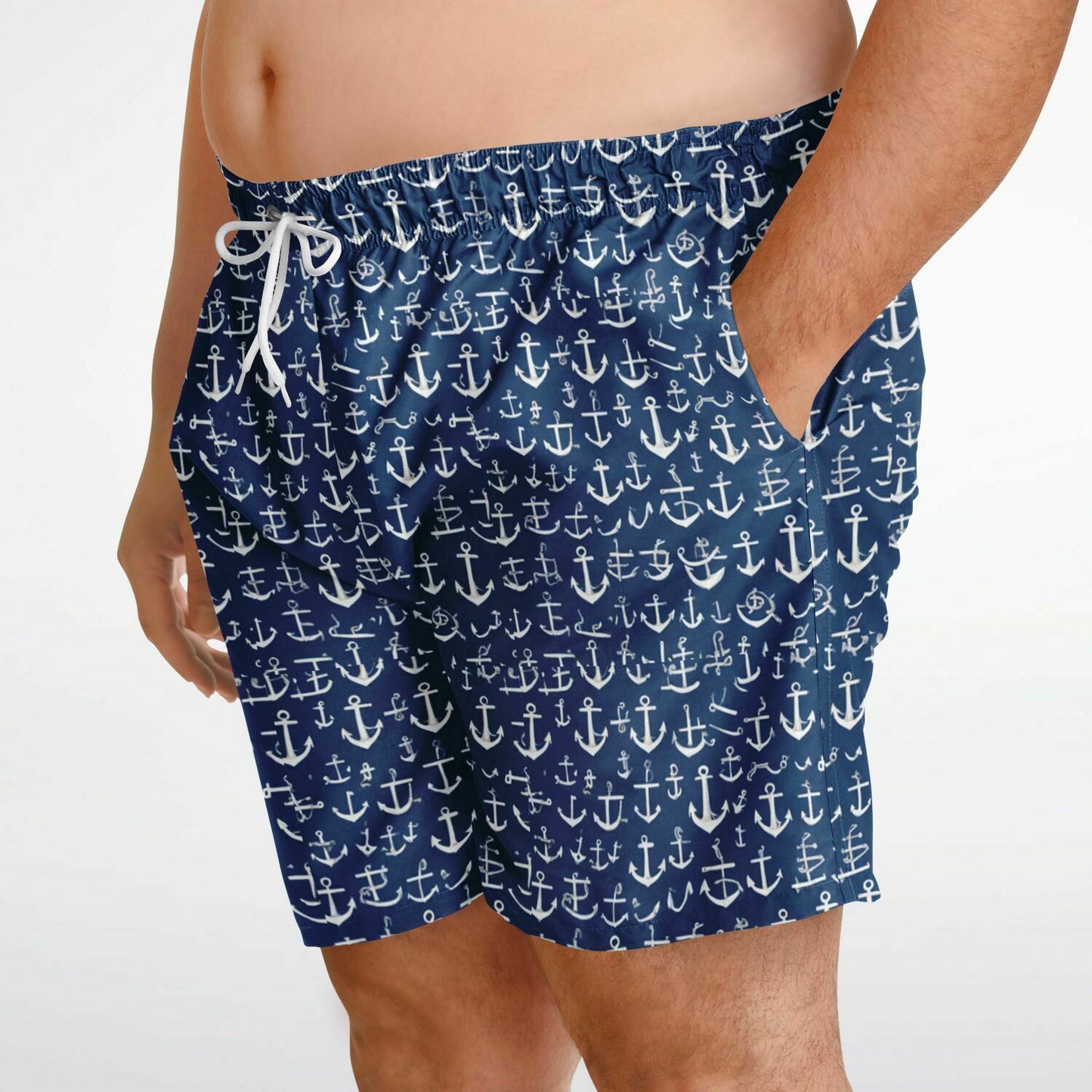 ANCHOR Plus-size Swim Trunks