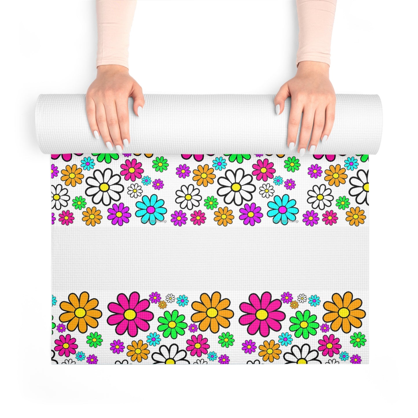 FUNKY FLOWER Foam Yoga Mat