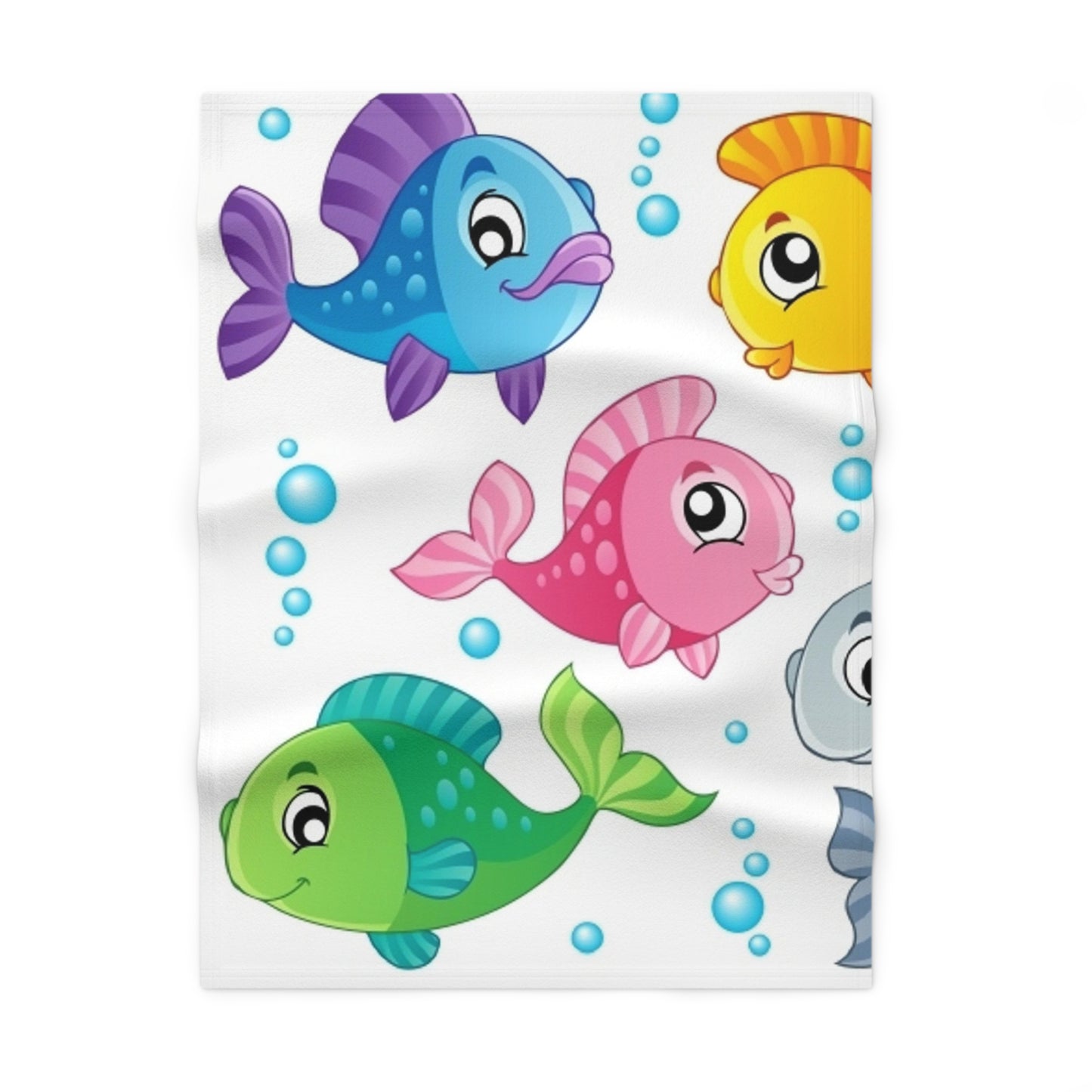 FISH Soft Fleece Baby Blanket