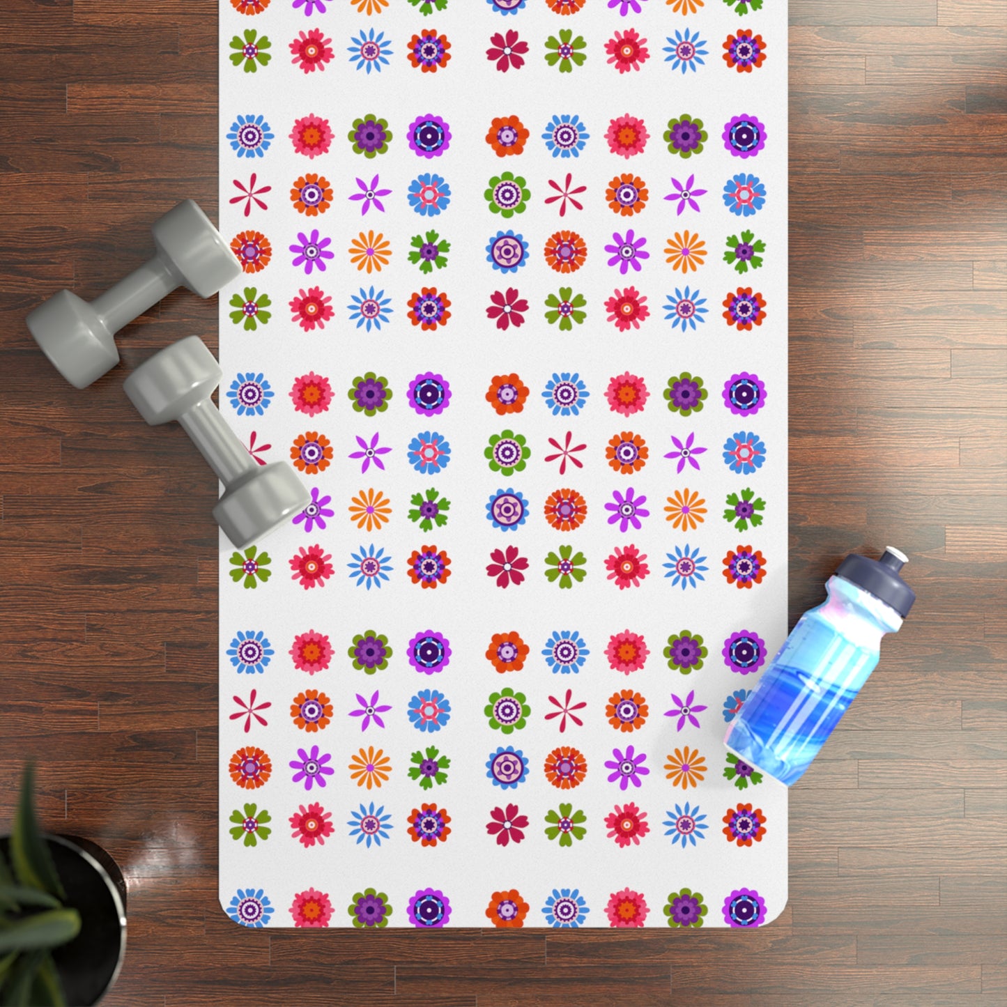 FLOWER Rubber Yoga Mat