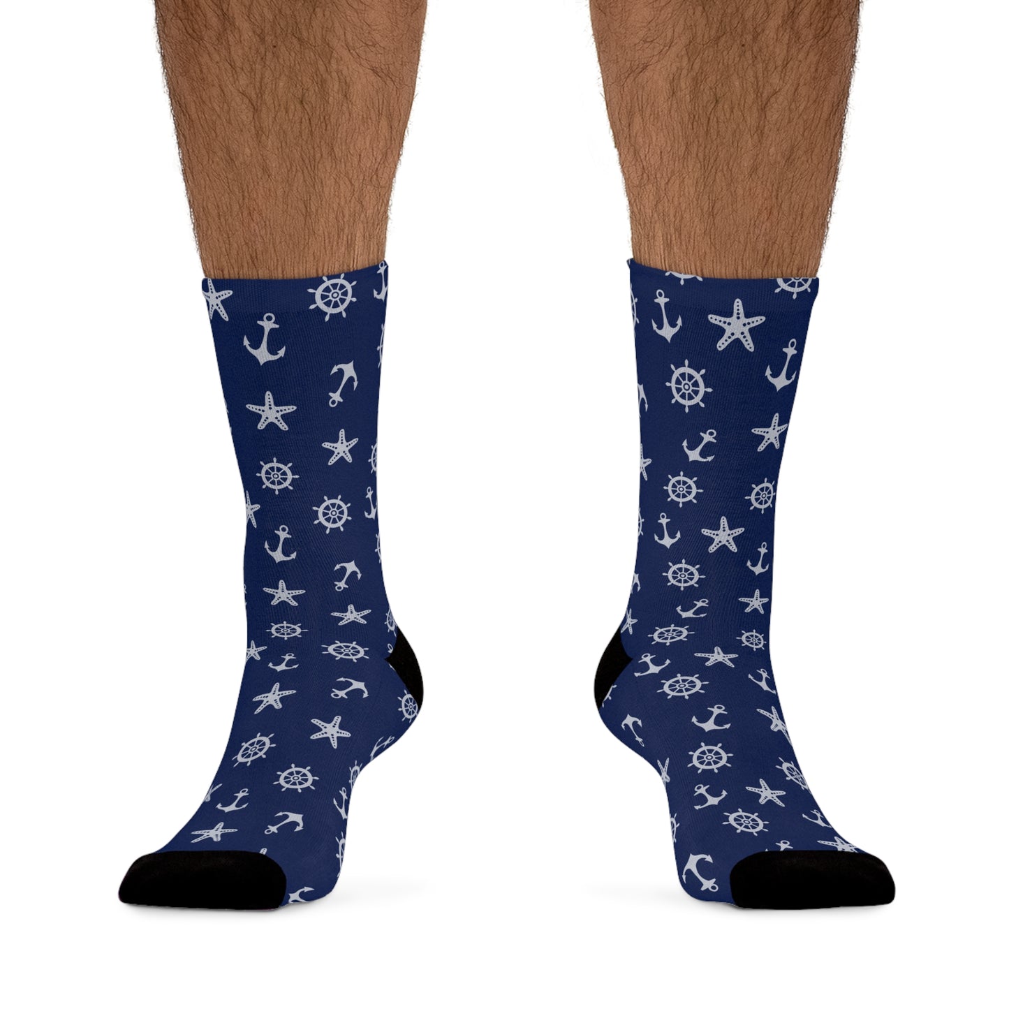 NAVY ANCHOR Recycled Poly Socks