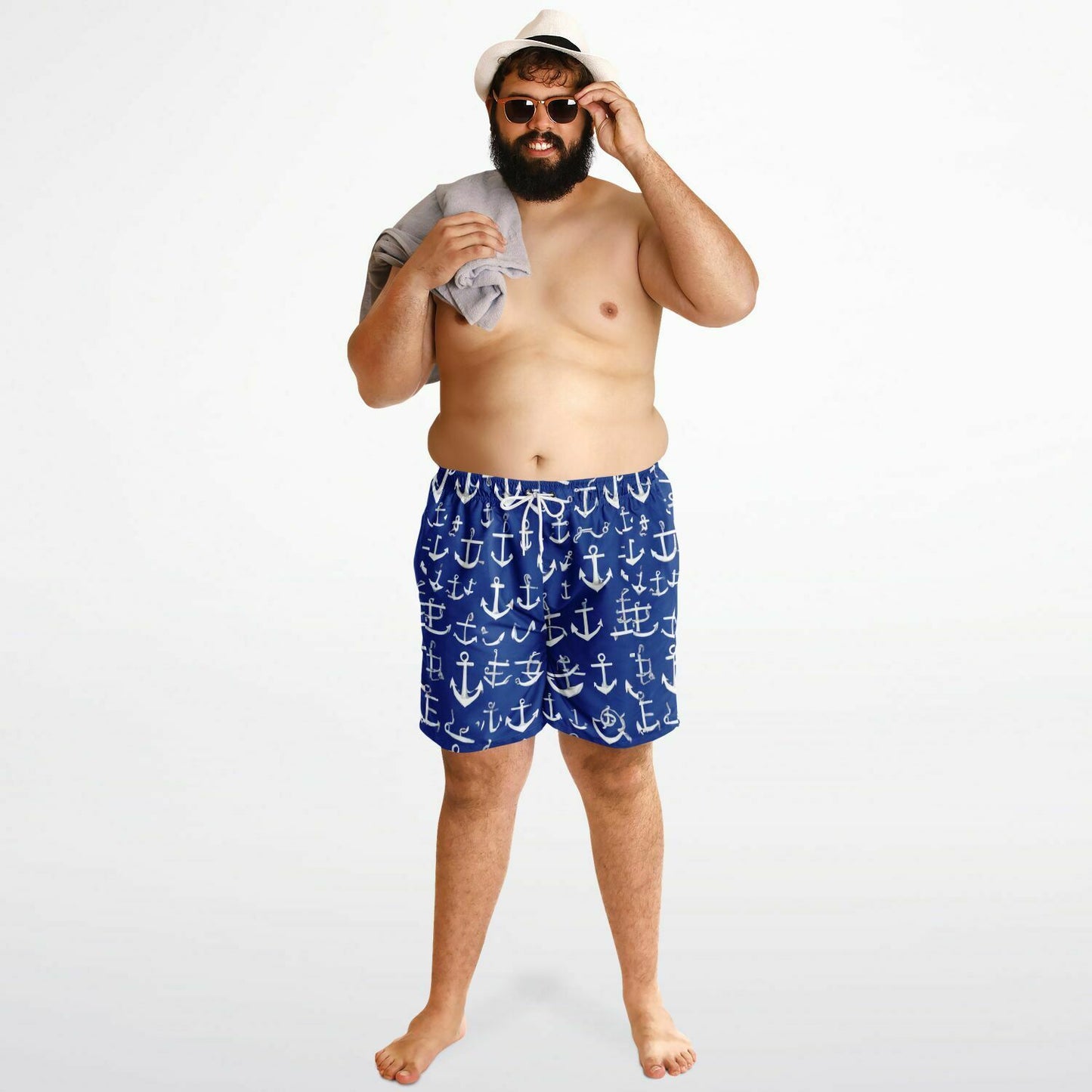 ANCHOR  Plus-size Swim Trunks