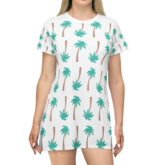 PALM TREE T-Shirt Dress