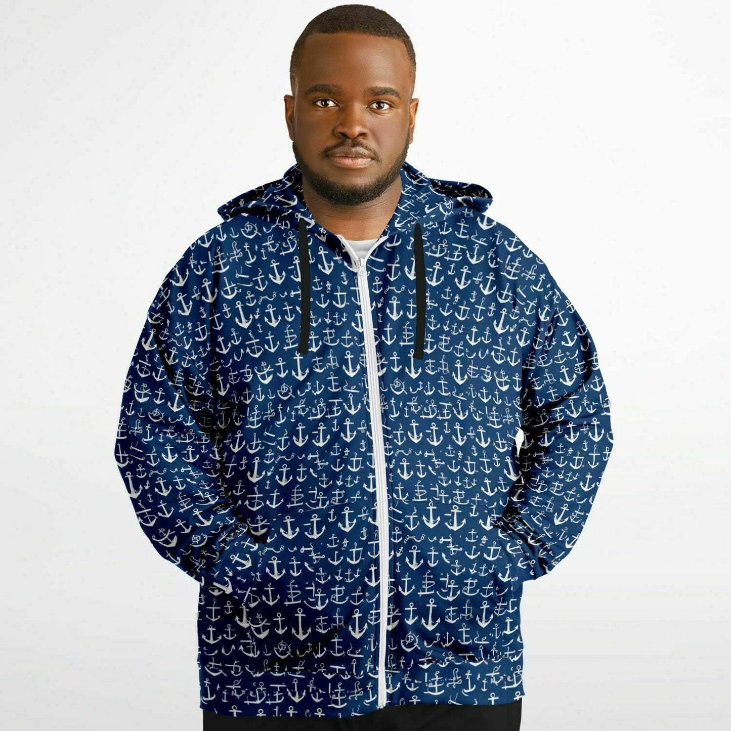 ANCHOR Fashion Plus-size Ziphoodie