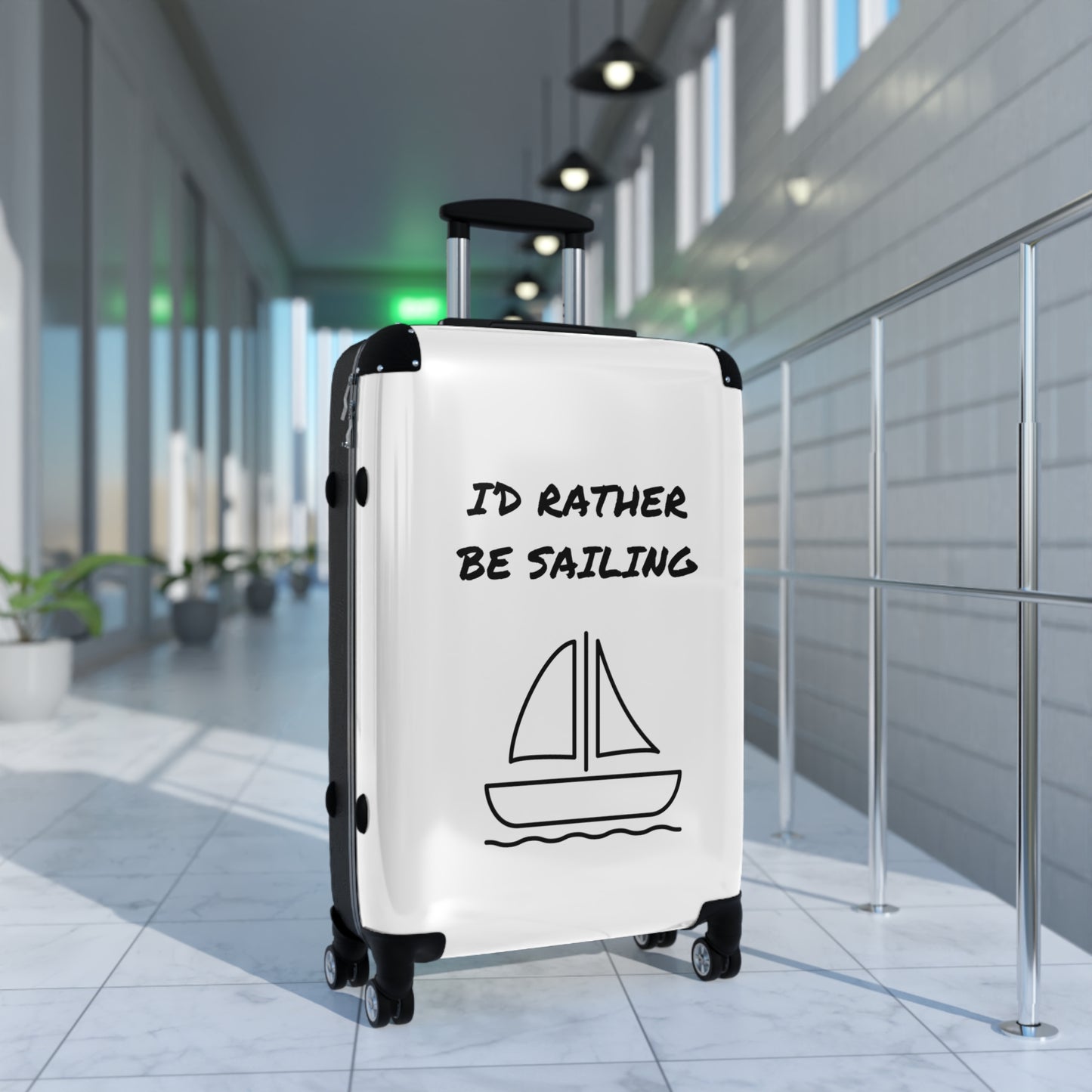 I'D RATHER BE SAILING Suitcase