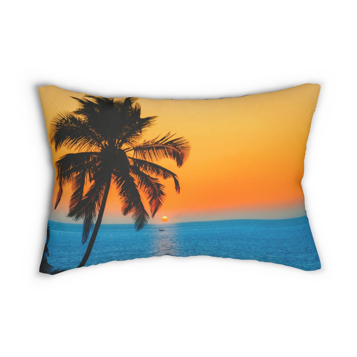 PALM TREE Spun Polyester Lumbar Pillow