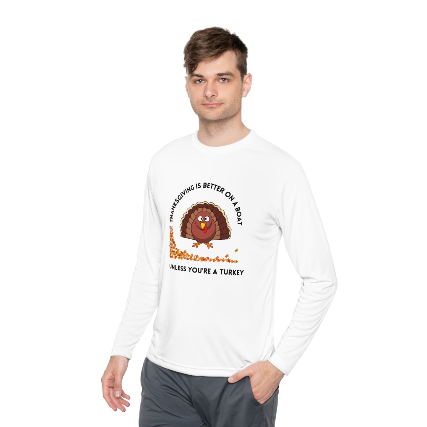 Thanksgiving Unisex Lightweight Long Sleeve Tee