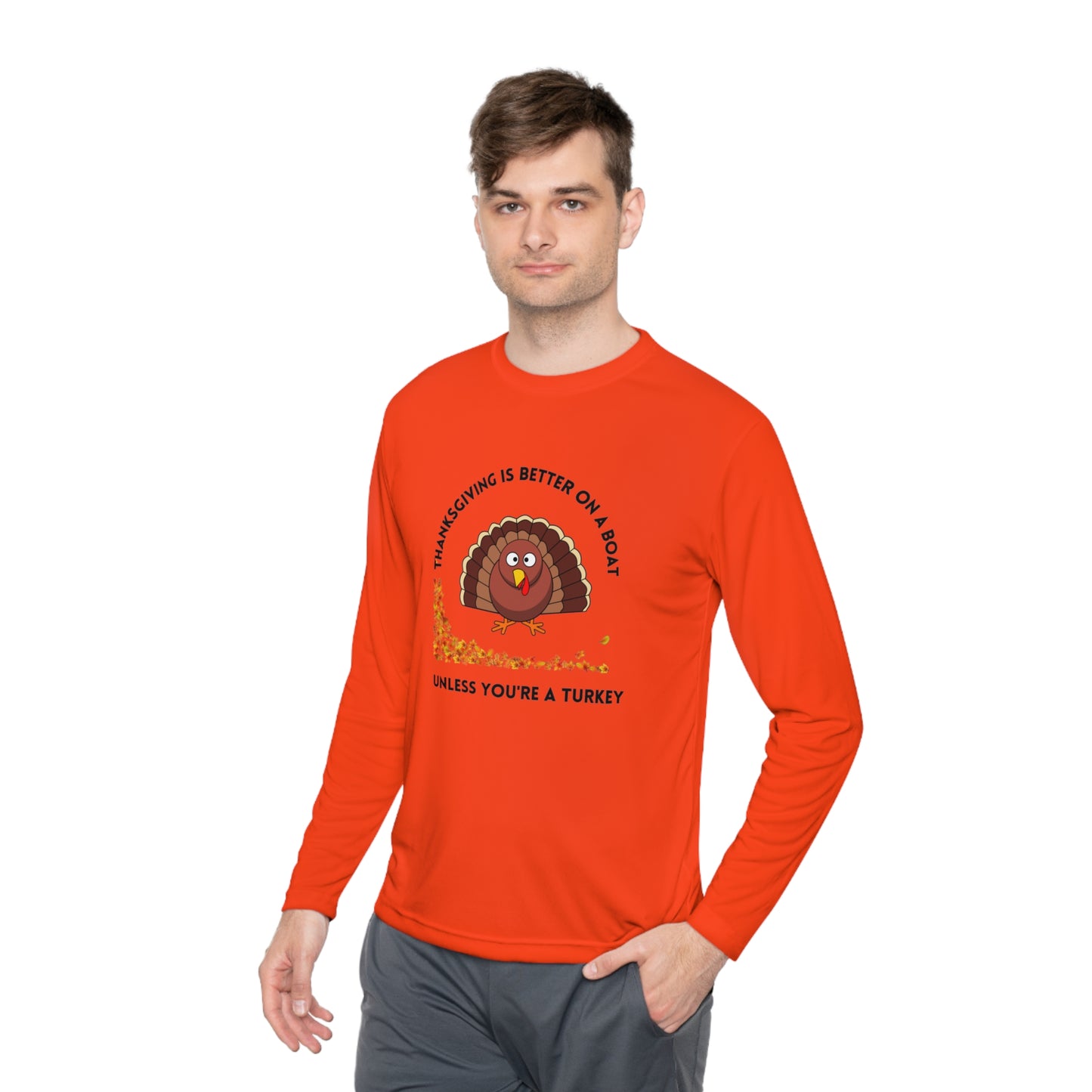 Thanksgiving Unisex Lightweight Long Sleeve Tee