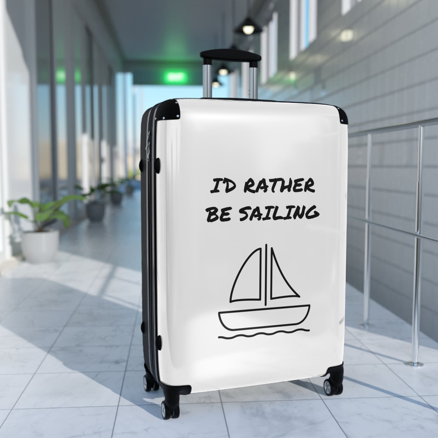 I'D RATHER BE SAILING Suitcase