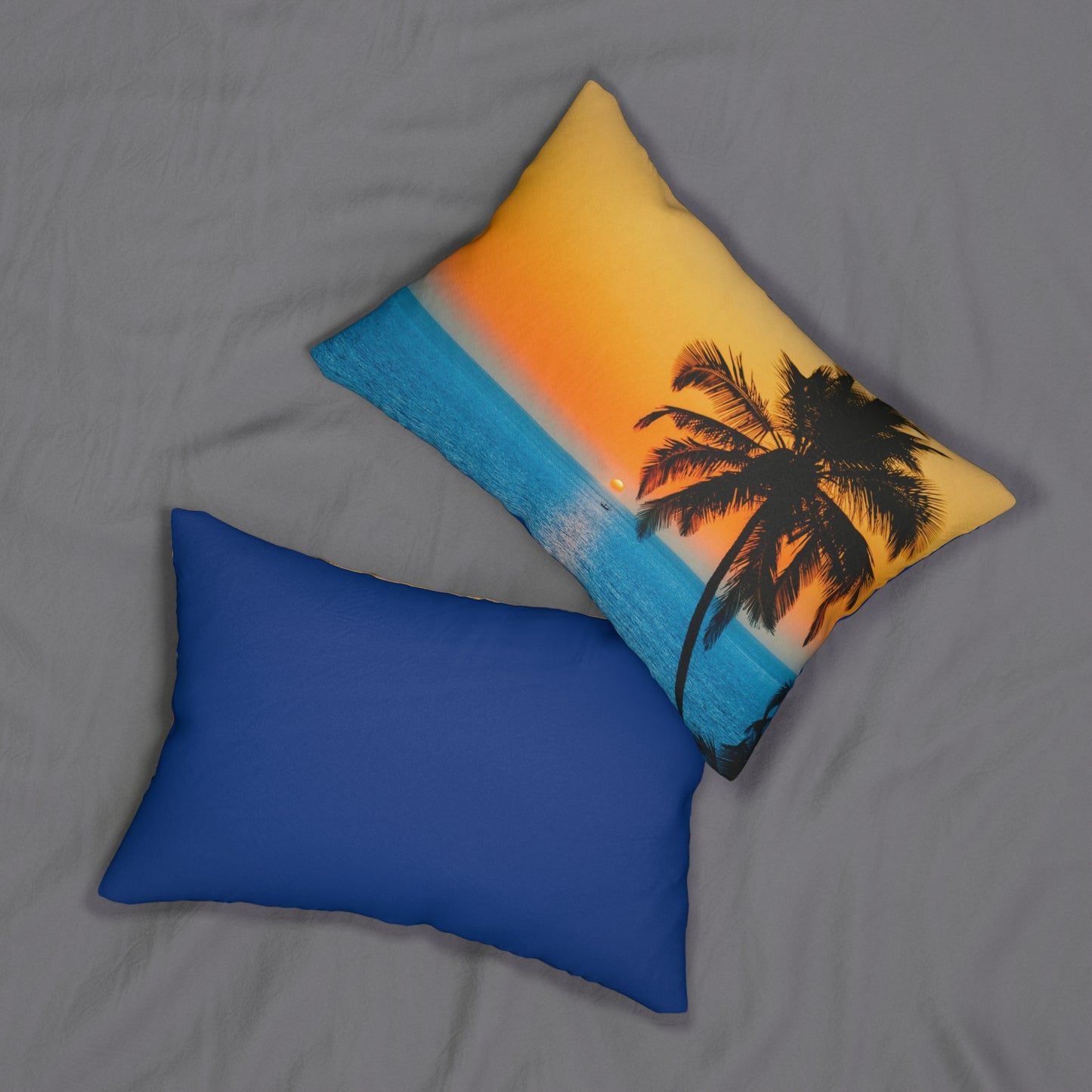 PALM TREE Spun Polyester Lumbar Pillow