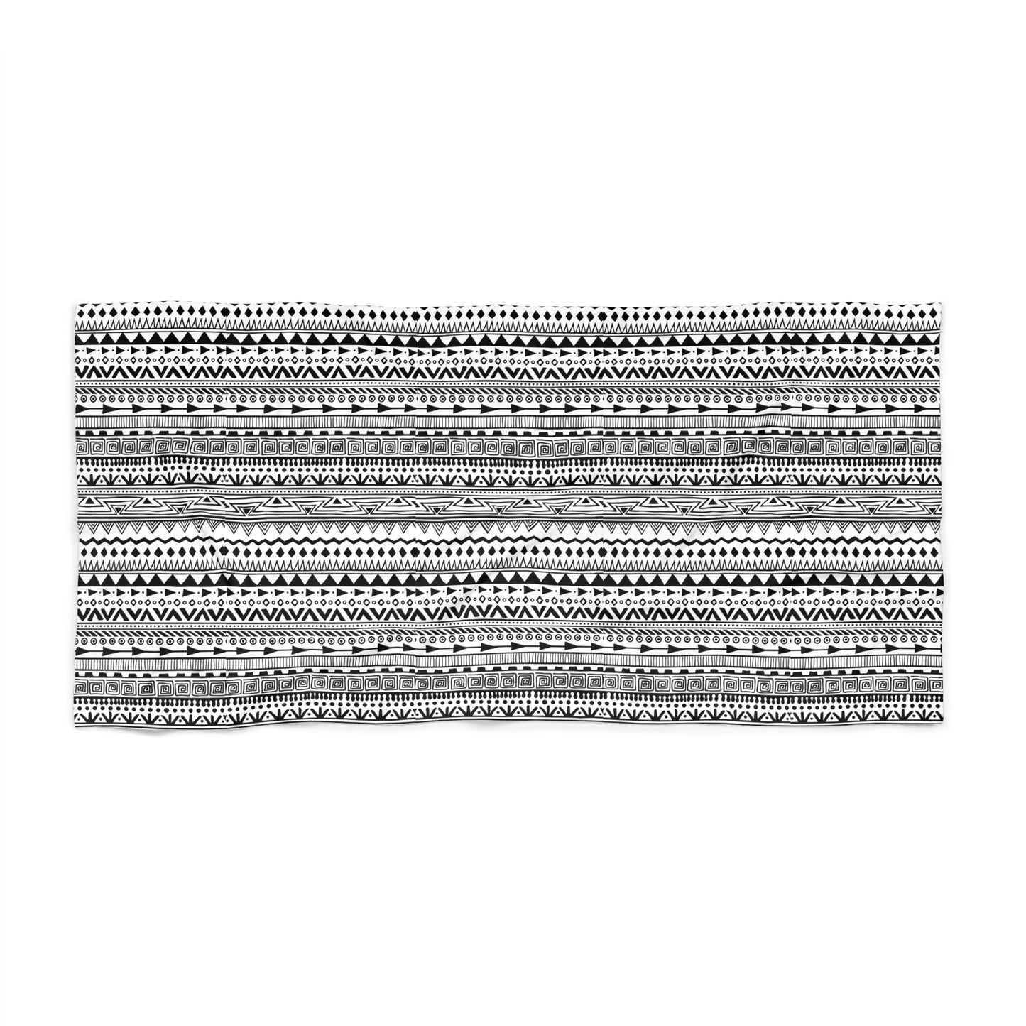 Beach Towel Black and White