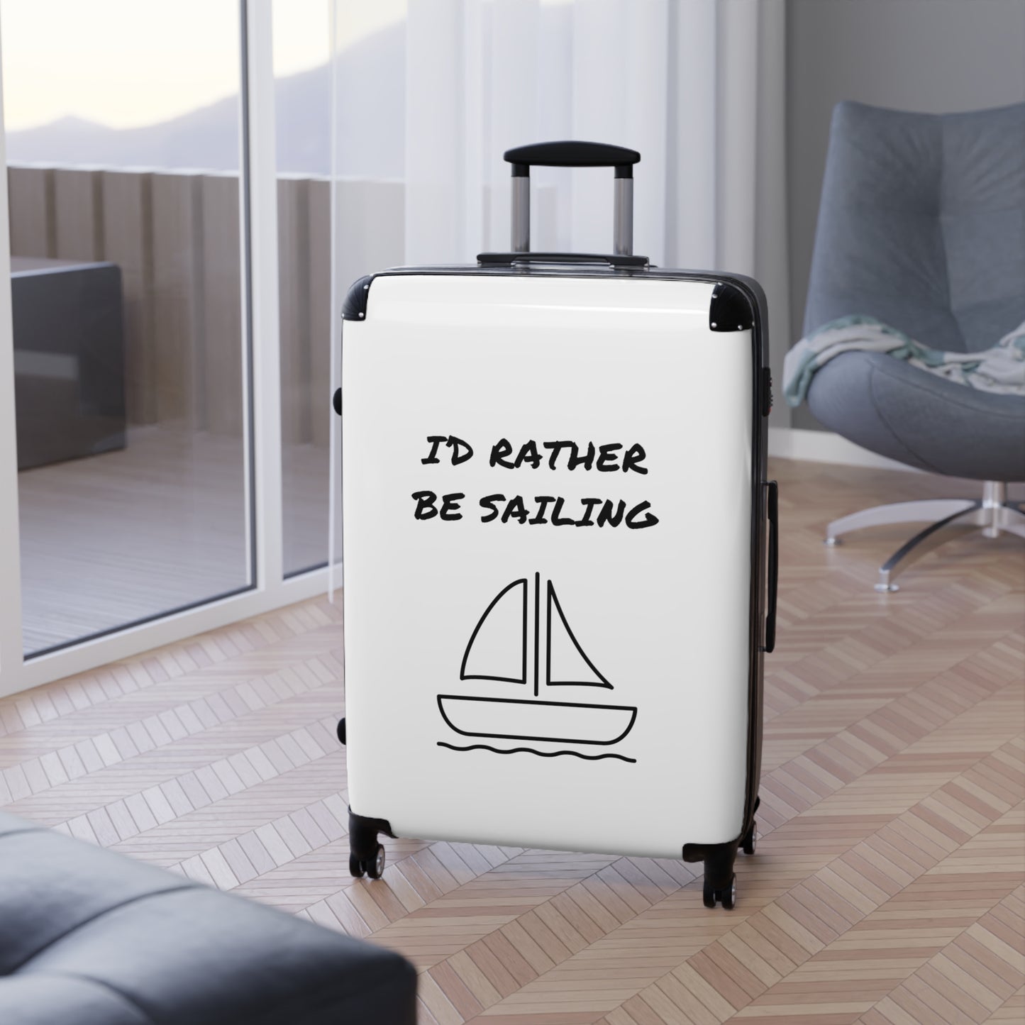 I'D RATHER BE SAILING Suitcase