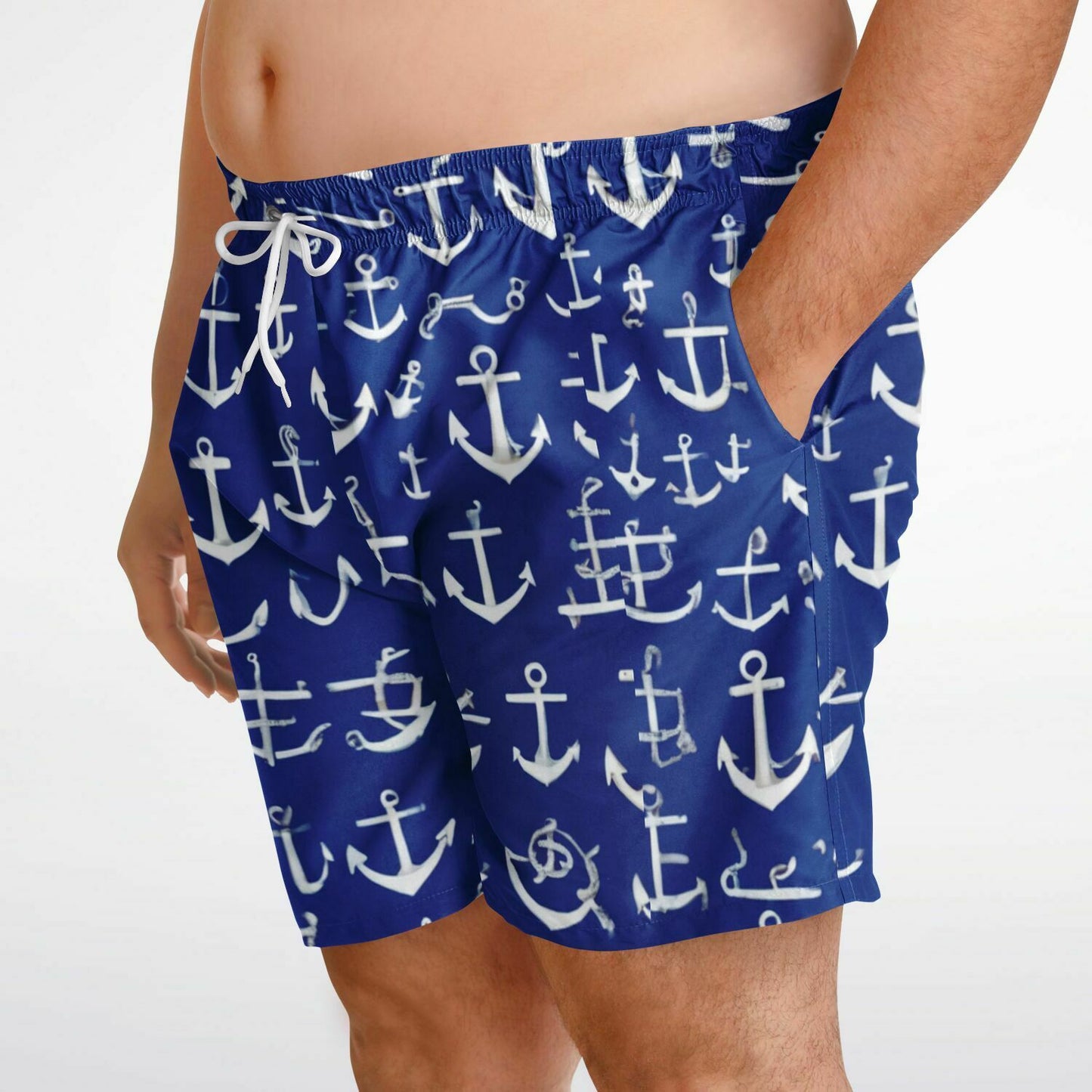 ANCHOR  Plus-size Swim Trunks